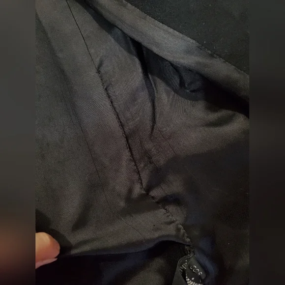 COS Elegant Black Women's Double Breasted Long Coat. Blazer Style.Wool, Cashmere - Picture 8 of 13